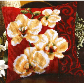 Набор для вышивки подушки Vervaco 1200/992 Белая орхидея