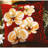 Набір для вишивки подушки Vervaco 1200/992 Біла орхідея фото