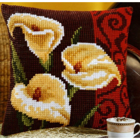 Набор для вышивки подушки Vervaco 1200/993 Цветок калла фото