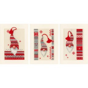 Рождественский эльф Набор для вышивания крестом (открытки) Vervaco PN-0157032