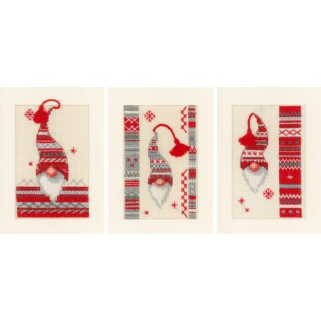Рождественский эльф Набор для вышивания крестом (открытки)
