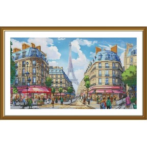 Улицами Парижа Набор для вышивания крестом Нова Слобода СР3381