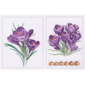 Набір для вишивання хрестиком Crocus Panel Linen Thea Gouverneur 444