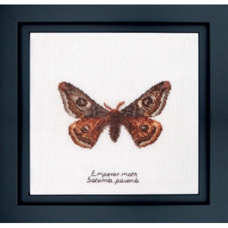 Набір для вишивання хрестиком Emperor moth Linen Thea