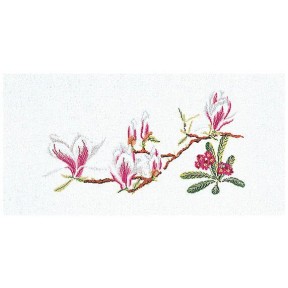 Набір для вишивання хрестиком Магнолія-Примула, Magnolia-Primula (Теа Гувернер) №826