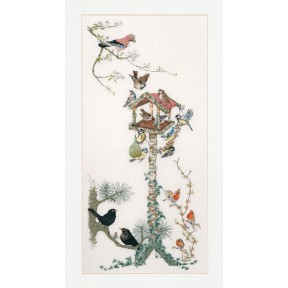 Набір для вишивання хрестиком Bird Table Linen Thea Gouverneur 1065