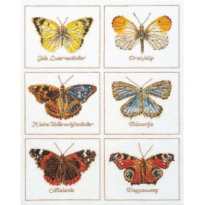 Набор для вышивки крестом Butterflies Linen Thea Gouverneur 2037