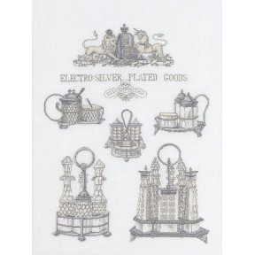 Набір для вишивання хрестиком Silver Plated Goods Linen Thea Gouverneur 2094