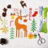 Рождественский олень Набор для вышивки крестом Повитруля Р8-012