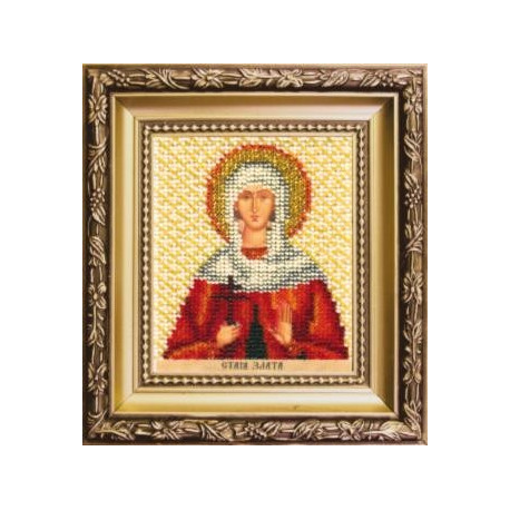 Набор для вышивания бисером Б-1236 Икона святой Златы фото