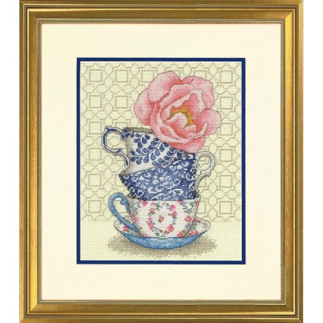 Трояндовий чай Набір для вишивання хрестиком DIMENSIONS 70-35414