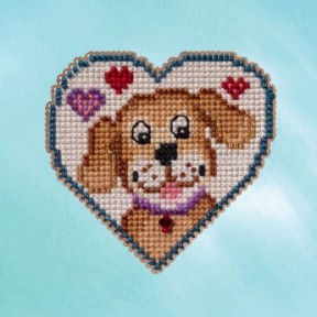 Собачья любовь Набор для вышивания крестом Mill Hill MH182315
