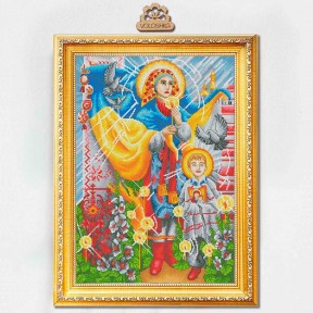 Отче наш, що єси на небесах... За мотивами ікони О. Охапкіна Набір для вишивання хрестом VOLOSHKA VC_042