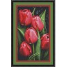 Красные тюльпаны Электронная схема для вышивания крестиком ТМ Инна Холодная КВ-0060ИХ