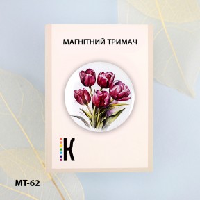 Рожеві тюльпани Магнітний тримач для голок та схем ТМ КОЛЬОРОВА МТ-62