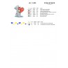 Термоналіпка для вишивання А-5 (14х18 см.) ТМ КОЛЬОРОВА А5 Т-009