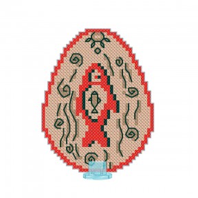 Пасхальное яйцо Набор для вышивки крестом на пластиковой канве VOLOSHKA VPF_007