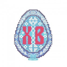 Пасхальне яйце Набір для вишивання хрестиком на пластиковій канві VOLOSHKA VPF_009