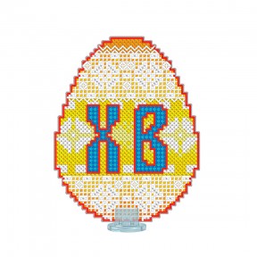 Пасхальне яйце Набір для вишивання хрестиком на пластиковій канві VOLOSHKA VPF_010