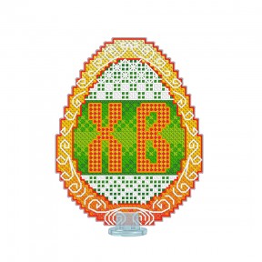 Пасхальне яйце Набір для вишивання хрестиком на пластиковій канві VOLOSHKA VPF_012
