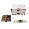 Коробка-органайзер 2 муліне Luca-S 520 кольорів OL-02