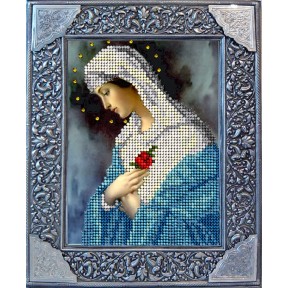 Діва Марія з трояндою Набір для вишивання бісером КіТ 20918К