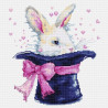 Набор для вышивки крестом Luca-S B2302 Кролик в шляпе, фото