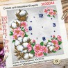 Годинник. Квітуча бавовна Схема для вишивки бісером Biser-Art 3030044ба