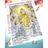 Богородица с ангелами (в золоте) Схема для вышивки бисером Biser-Art A3036ба
