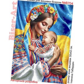 Мать и дитя Схема для вышивки бисером Biser-Art B704ба