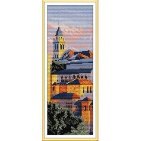 Альгамбра Набор для вышивания крестом с печатной схемой на ткани Joy Sunday F209JS