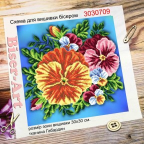 Квітковий букет Схема для вишивки бісером Biser-Art 3030709ба