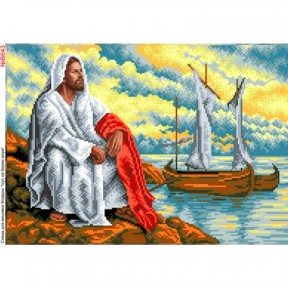 Иисус на берегу моря Схема для вышивки бисером Biser-Art B643ба