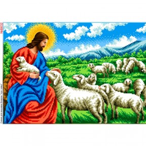 Ісус та вівці Схема для вишивки бісером Biser-Art B632ба