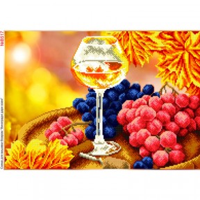 Червоний виноград Схема для вишивки бісером Biser-Art B517ба