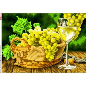 Вино и виноград (полная зашивка) Схема для вышивки бисером Biser-Art B515ба