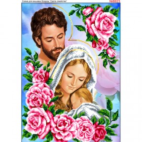 Святое семейство (в розах) Схема для вышивки бисером Biser-Art B623ба