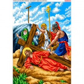 Иисус падает третий раз Схема для вышивки бисером Biser-Art B693ба