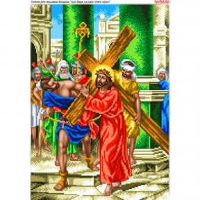 Иисус берет на себя крест Схема для вышивки бисером Biser-Art B686ба