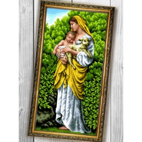 Марія з дитиною Схема для вишивки бісером Biser-Art 088ба