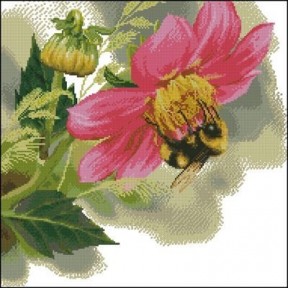 Працьовита бджола Набір для вишивання хрестиком з друкованою схемою на тканині Joy Sunday D812