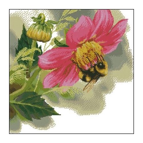 Працьовита бджола Набір для вишивання хрестиком з друкованою схемою на тканині Joy Sunday D812