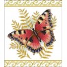 Бабочка Набор для вышивания крестом с печатной схемой на ткани Joy Sunday DA049