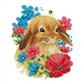 Маленький кролик Набір для вишивання хрестом з друкованою схемою на тканині Joy Sunday DA701
