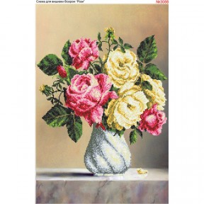 Розы Схема для вышивки бисером Biser-Art 3088ба