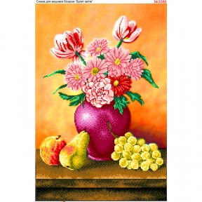 Букет цветов Схема для вышивки бисером Biser-Art 3086ба