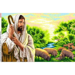 Ісус Христос - добрий Пастор Схема для вишивання бісером Biser-Art 3063ба