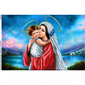 Мадонна з немовлям Схема для вишивки бісером Biser-Art 3056ба