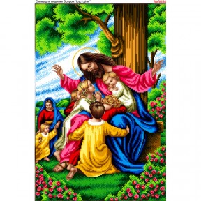 Иисус и дети Схема для вышивки бисером Biser-Art 3054ба