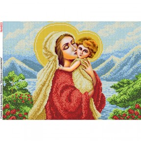Мадонна с младенцем Схема для вышивки бисером Biser-Art A603ба
